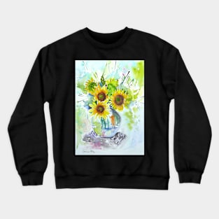 Sunflowers in a Vase Crewneck Sweatshirt